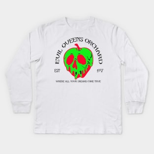 Evil Queen Apple Orchard Kids Long Sleeve T-Shirt